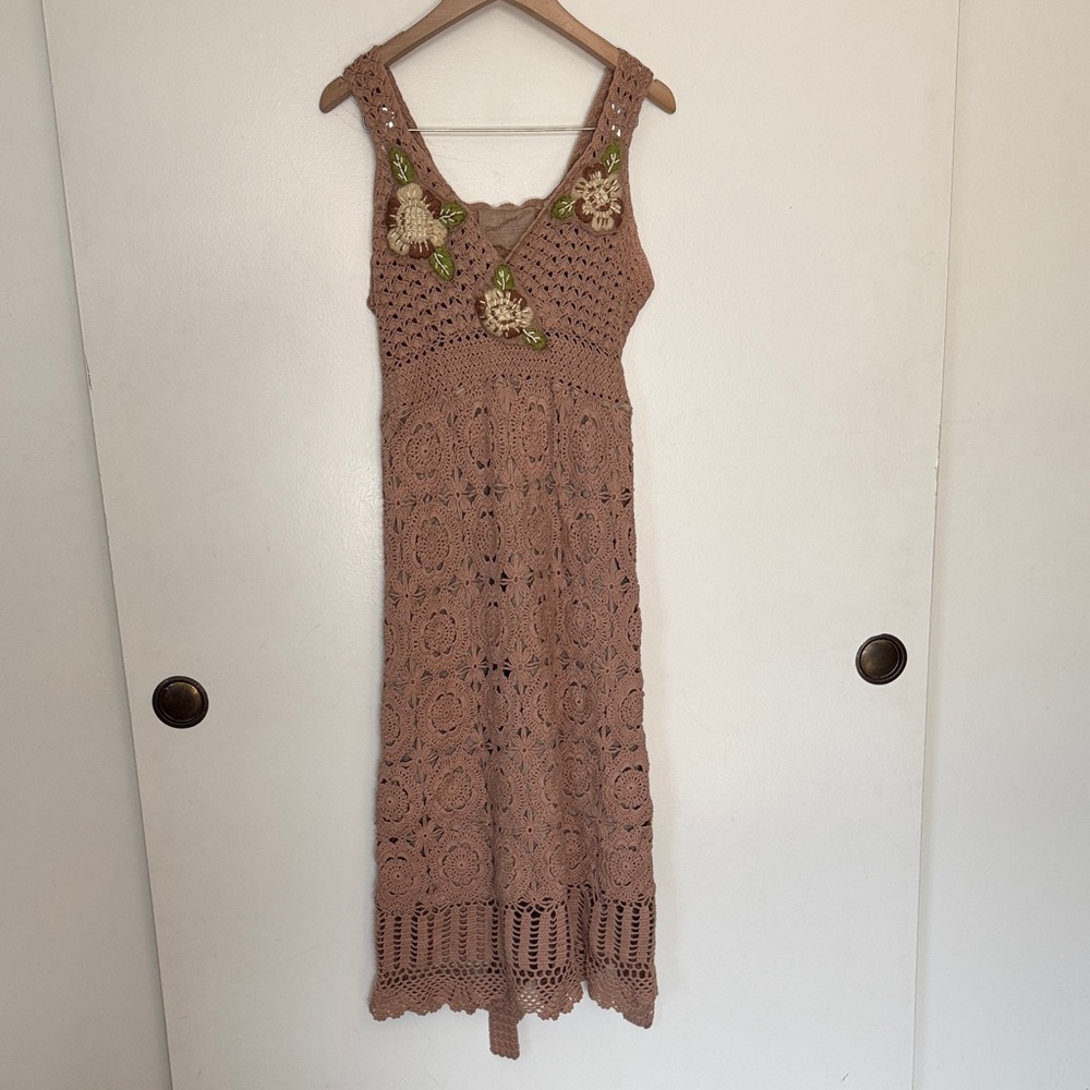 Johnny Was Joystick Floral Embroidered Beaded Dress